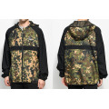 Black Green Camo Windbreaker Jacket